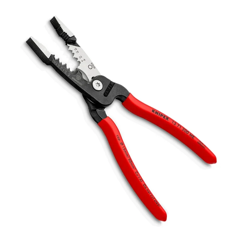 KNIPEX Tools 13 71 200 ME Forged Wire Stripper Multifunctional Wire Stripper with Locating Ridge Precise Positioning