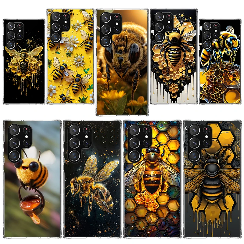 Bee Keeping Honey Animal Phone Case Cover for Samsung Galaxy S25 S23 S24 Ultra S22 Plus S21 S20 FE S10E S10 + S25U Soft Shockpro