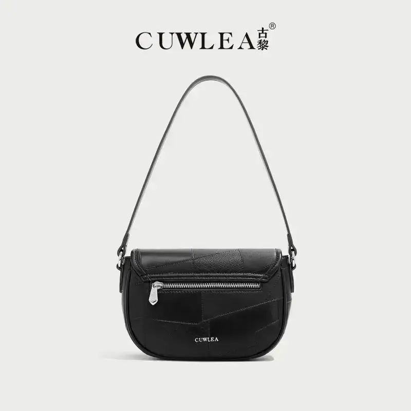 luxury designer women bags 2024 Fashion Block Saddle Bag Single Shoulder Crossbody Bag GL-3688 (Comes with Gift Box)