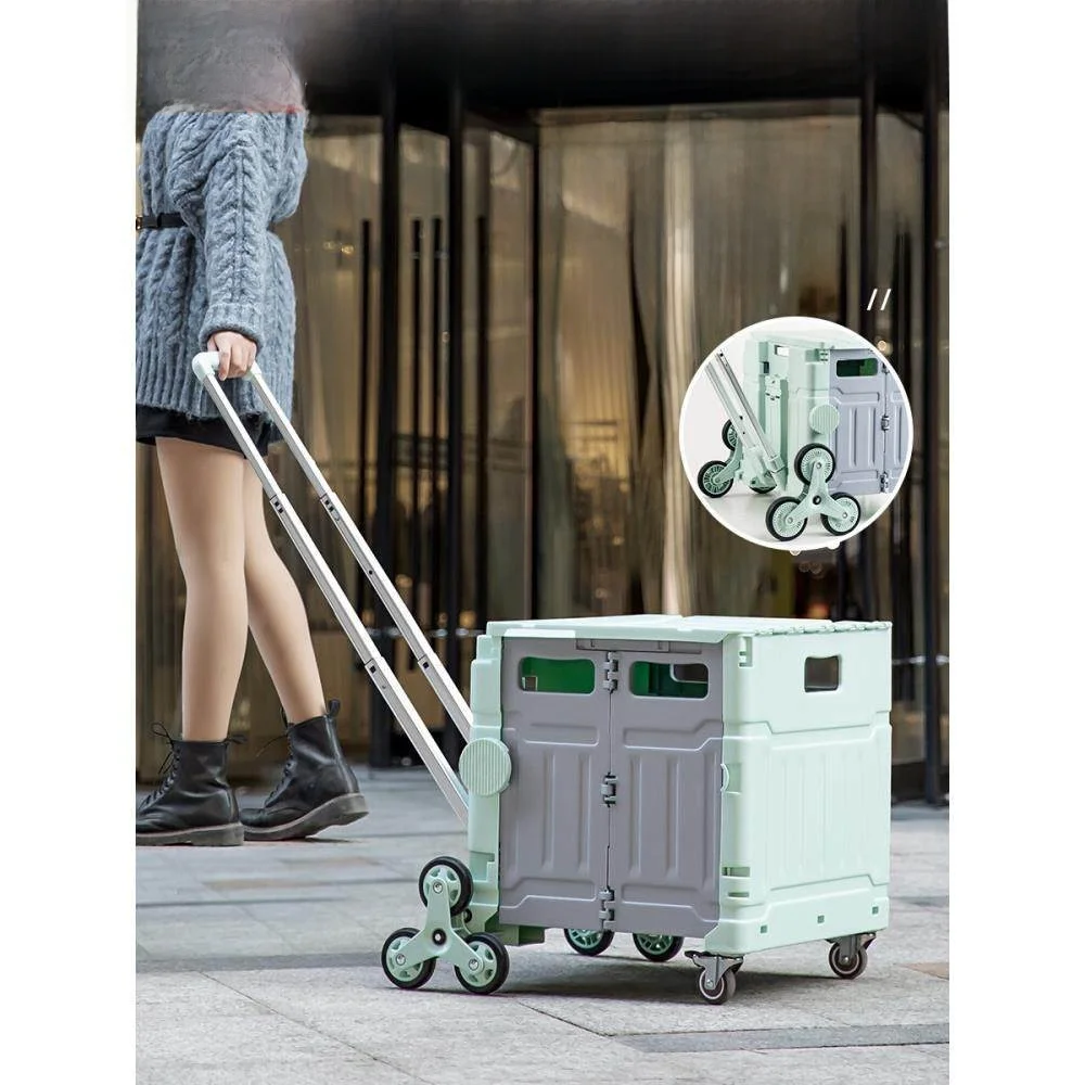 chariot-de-courses-pliable-portable-avec-poignee-de-traction-ideal-pour-le-camping-les-pique-niques-en-exterieur-la-montee-d'escaliers-panier-de-marche-en-plastique