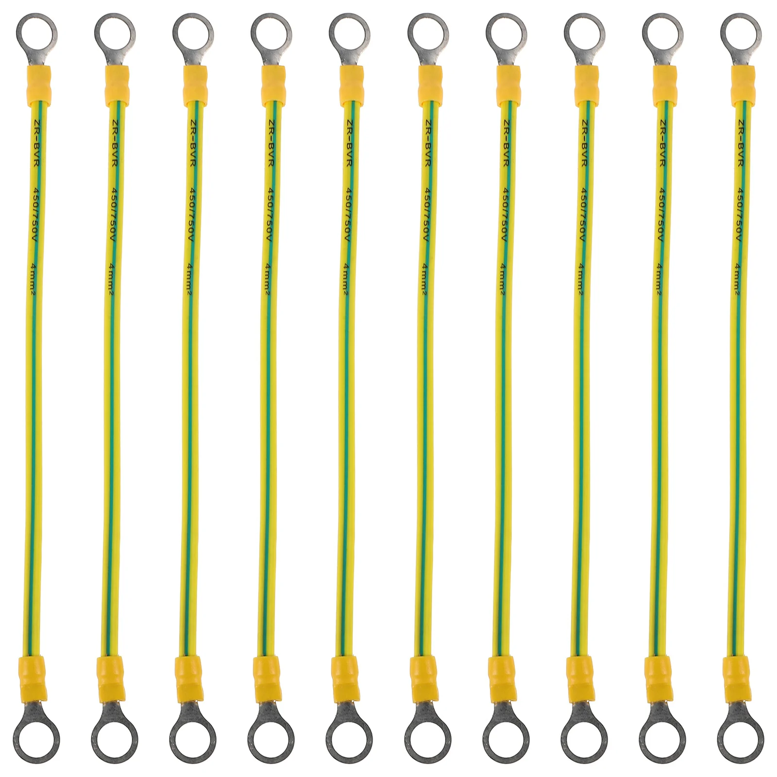 

10 шт. кабелей заземления, медные провода в ПВХ-изоляции для автомобильного заземления, универсальный заземляющий кабель для легковых и грузовых автомобилей, солнечных систем