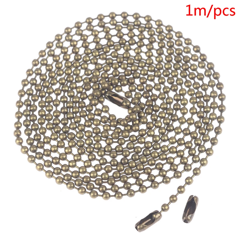 100cm Household Copper Desk Lamp Ceiling Fan Chain Replace Ceiling Fan Light Lamp Switch Chain DIY Lighting Accessories