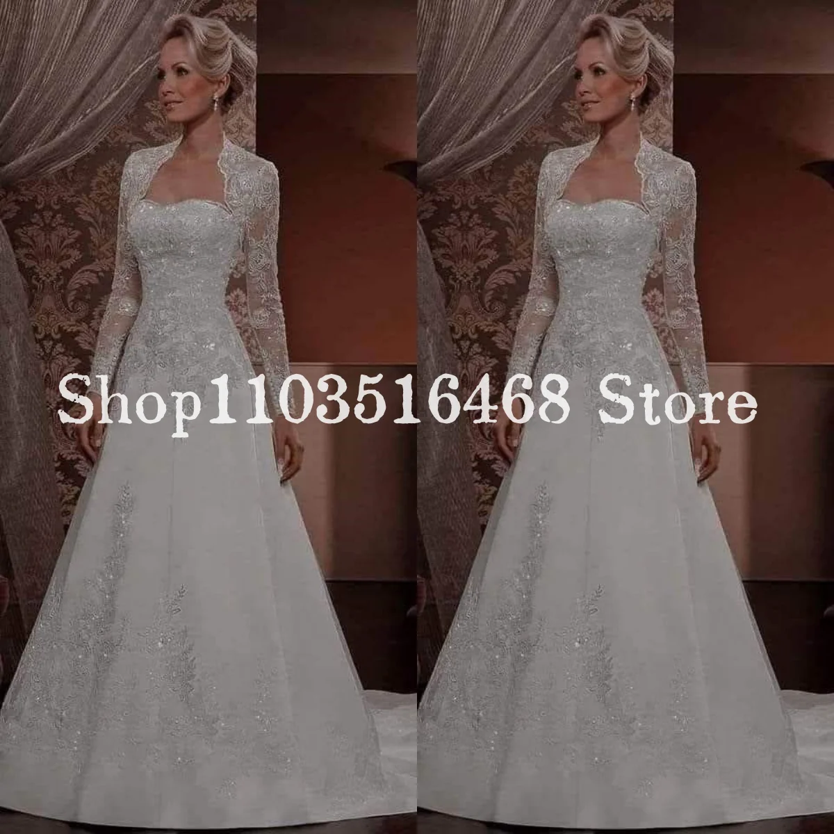 Vintage Victorian Wedding Dresses White Lace Appliques Long Sleeve Medieval Bridal Gowns Custom Formal Occasion abendkleider