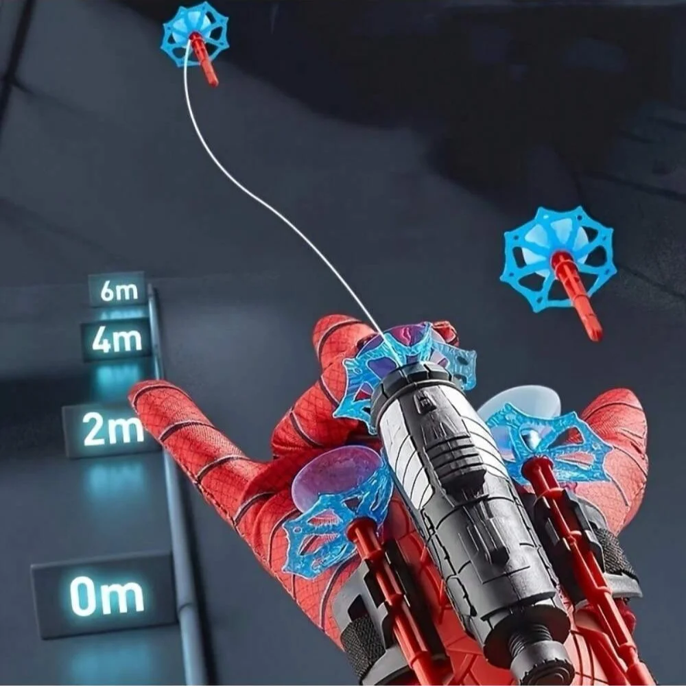 Spider Web Launch Gloves - Red and Blue Hero Toys, Suitable for Children and Adults, Fun Interactive Party Games, ABS Material image 4