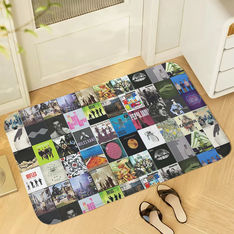 

Entrance Door Doormat O-Oasis Band Bathroom Living Room Mat Anti Slip Hallway Corridor Kitchen Floor Carpet Slip-resistant Home