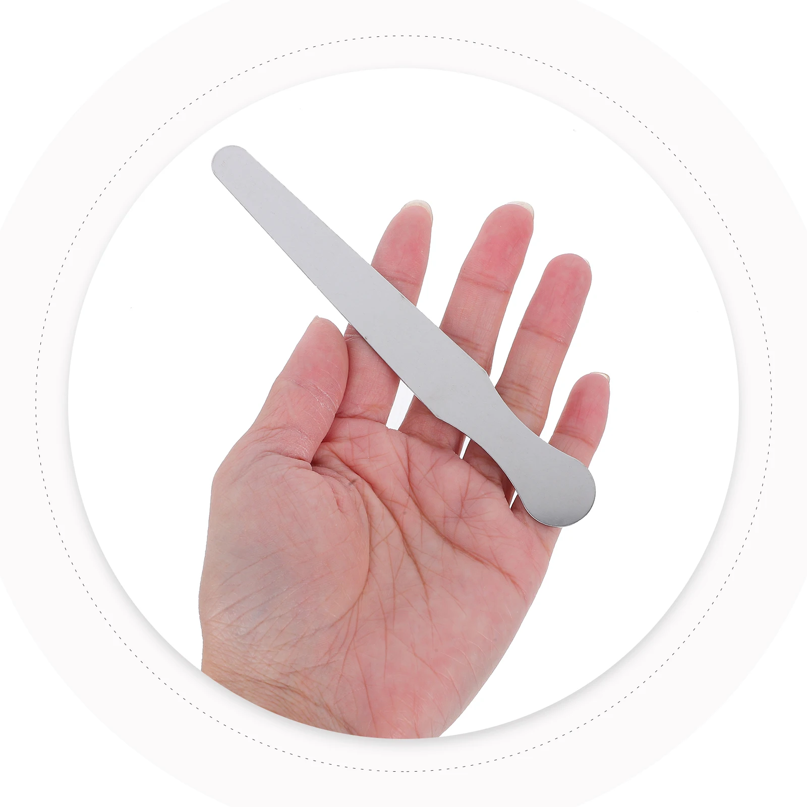 

20 Pcs Spatula Metal Craft Supplies Tongue Scraper Pharmacy Tool Mini Silver Lip Muscle Trainer Travel
