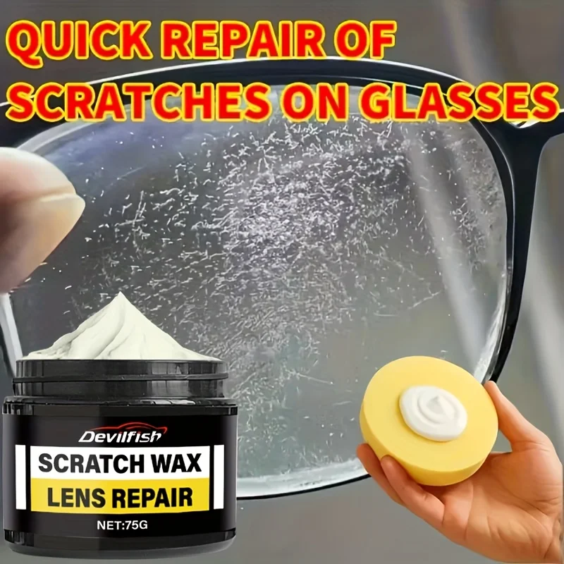 Multifunctional Glass & Lens Scratch Repair Kit - All-in-One Scratch-Resistant Coating&Polisher with Fast-Acting Scratch Remover