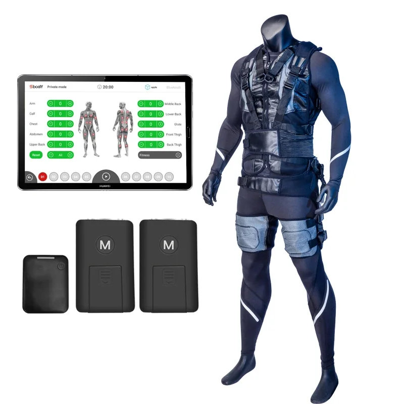 Wireless EMS Electrofitness/EMS chaleco/Wireless multiuser ems system body training suit