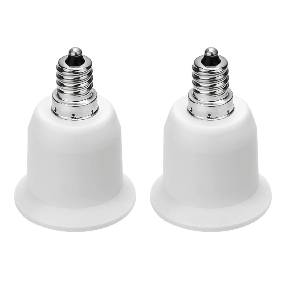 

6pcs E12 to E26 Adapter Chandelier Light Socket Candelabra US CA E12 to Medium Socket E26/E27 Converter Bulb Base Adapter