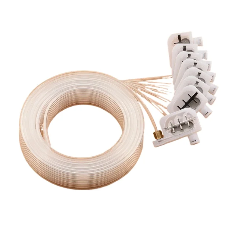 1set 8color R2000 DX4 DX5 Damper 8pc Ink Damper 8pc Screw Oring 2 Meter 8 Line Ink Tube for Roland Mimaki JV3 Epson 1390 Printer