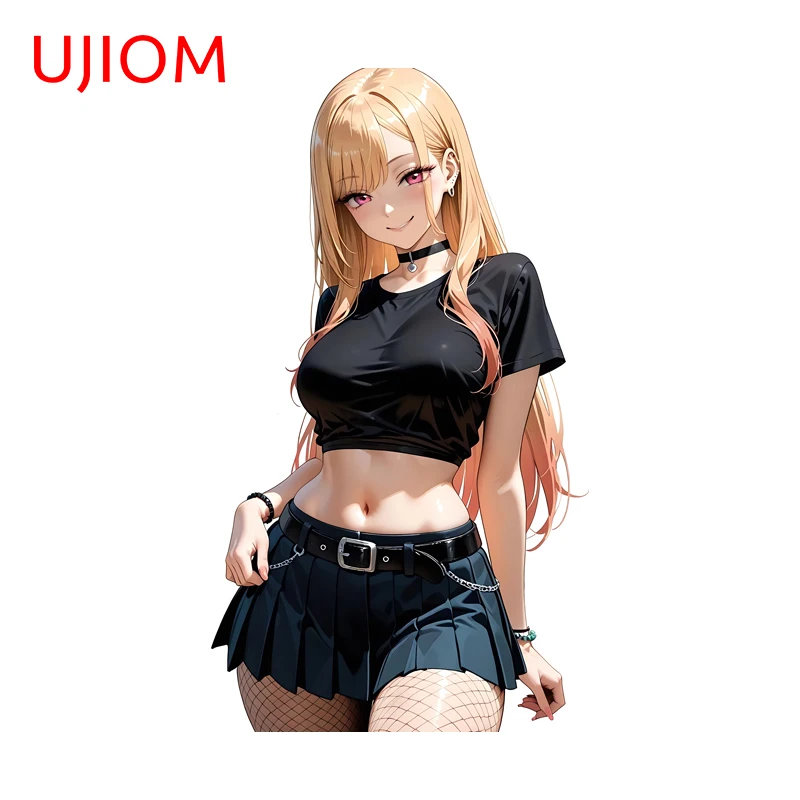 UJIOM Marin Kitagawa Beautiful Waifu Wall Sticker Premium Design Scratch Proof PVC Decal Suitable For High Quality DIY Decor