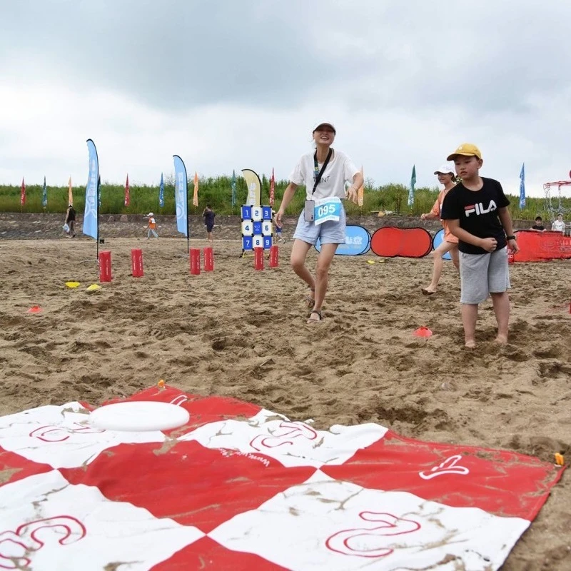 Frisbee target placement, throwing game props, activity equipment, entertainment, sub-team building