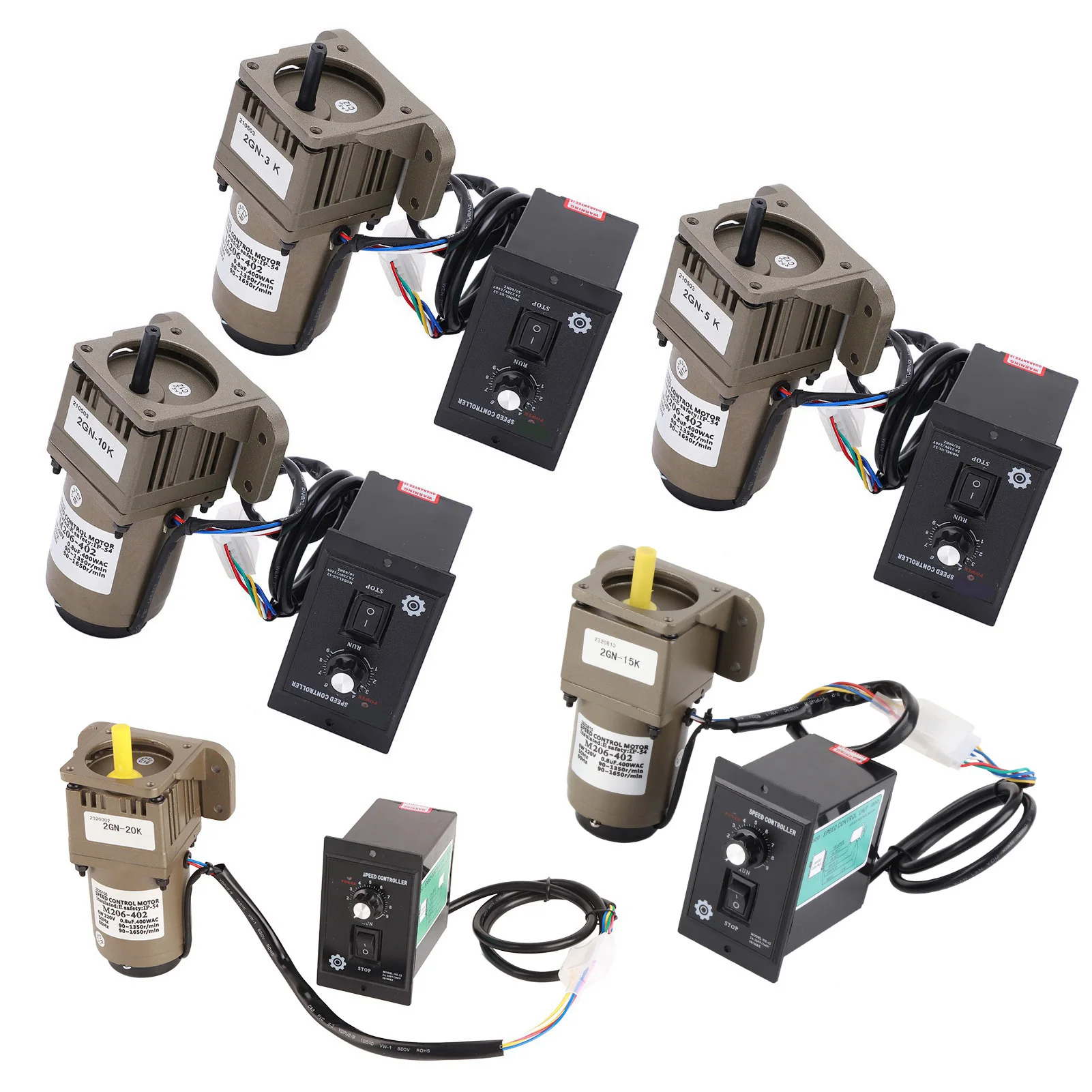 Single Phase Asynchronous Motor, AC 220V 6W Single Phase Asynchronous Gear Motor Deceleration Adjustable Speed