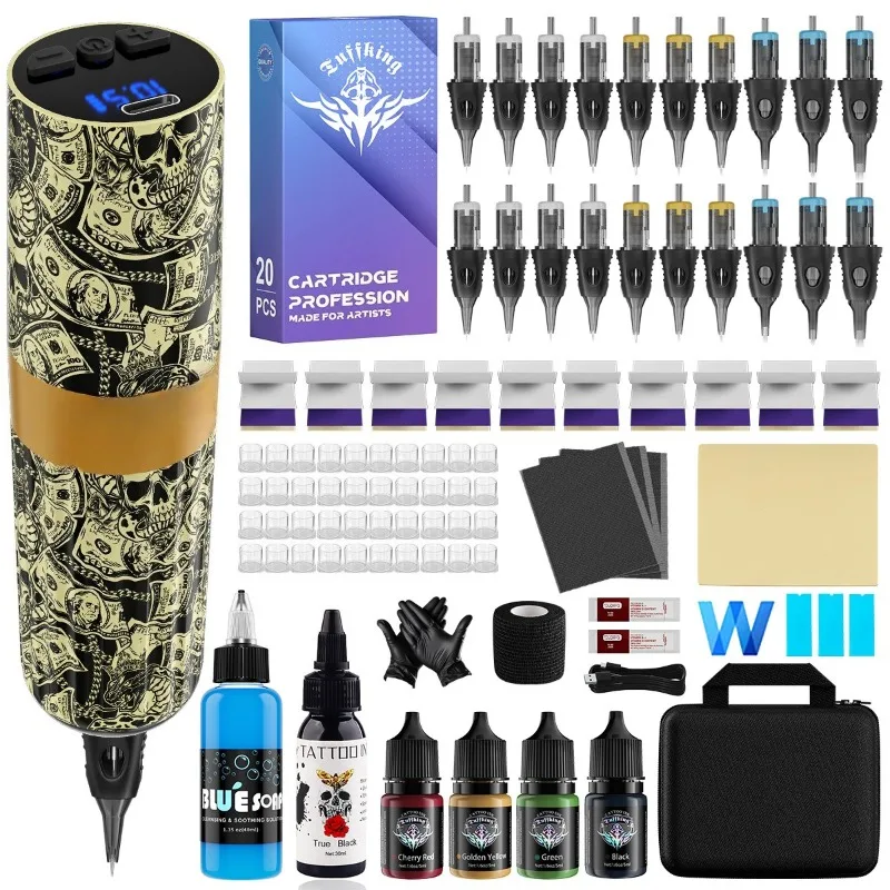 Professional Micropigmentation Machine Permanent Makeup Devices Long-lasting Tattoo Machines Full Kit Wireless Tattoos Equipment