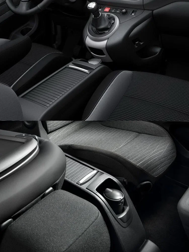 Boîte d'accoudoir de Console centrale de voiture, plaque de couverture de rangement, support de verre, rideau de traction pour citroën Berlingo Peugeot Partner 2008 – 2018 7591.7