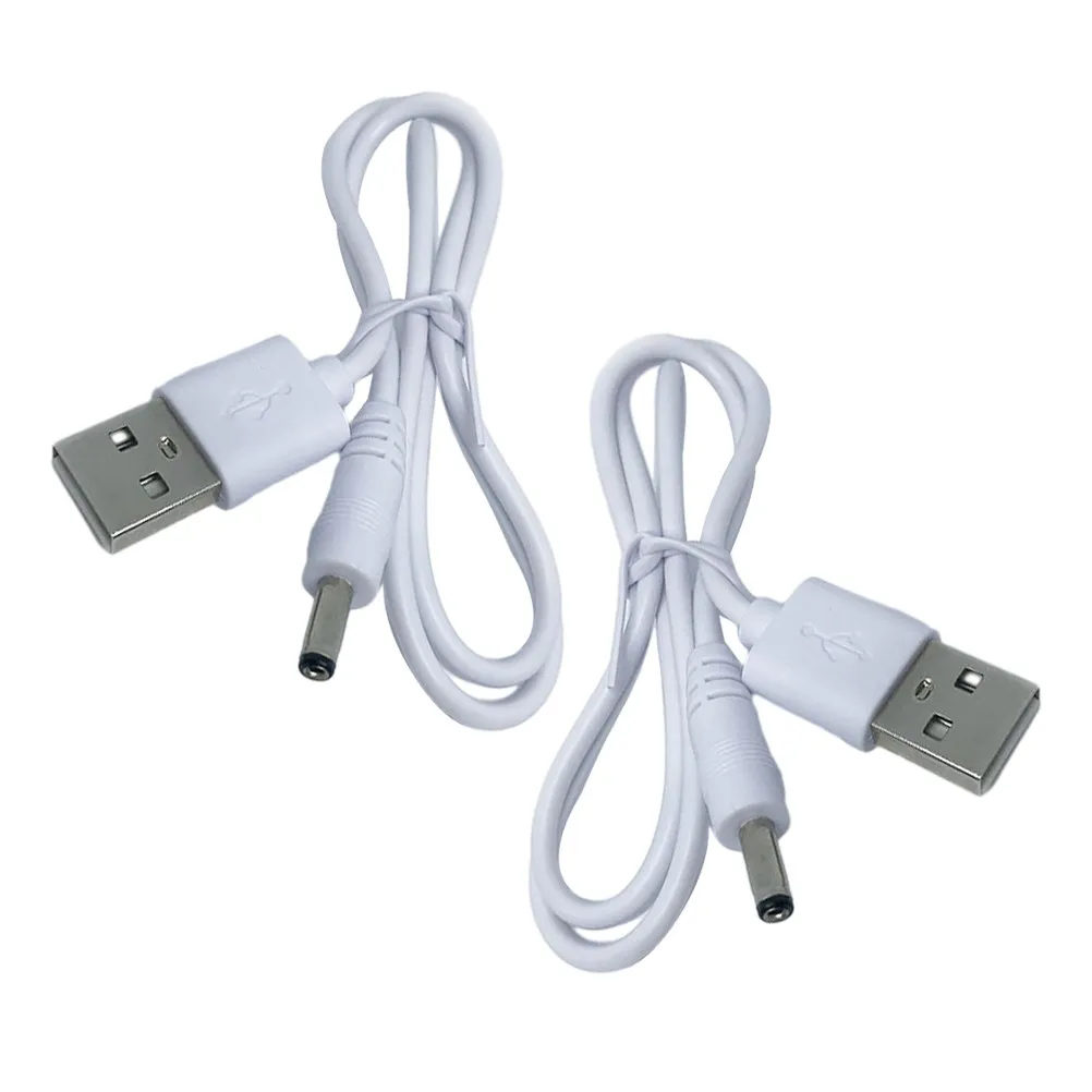 2Pcs Dc Cable Power Line 3.5x1.35mm USB to Dc Charging Cord Universal Charger Adapter for Home Office Device Charging
