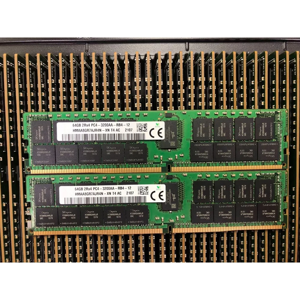 

1 шт. Оперативная память 64 ГБ DDR4 3200 МГц 3200 HMAA8GR7CJR4N-XN PC4-3200AA ECC REG RDIMM для серверной памяти SK Hynix