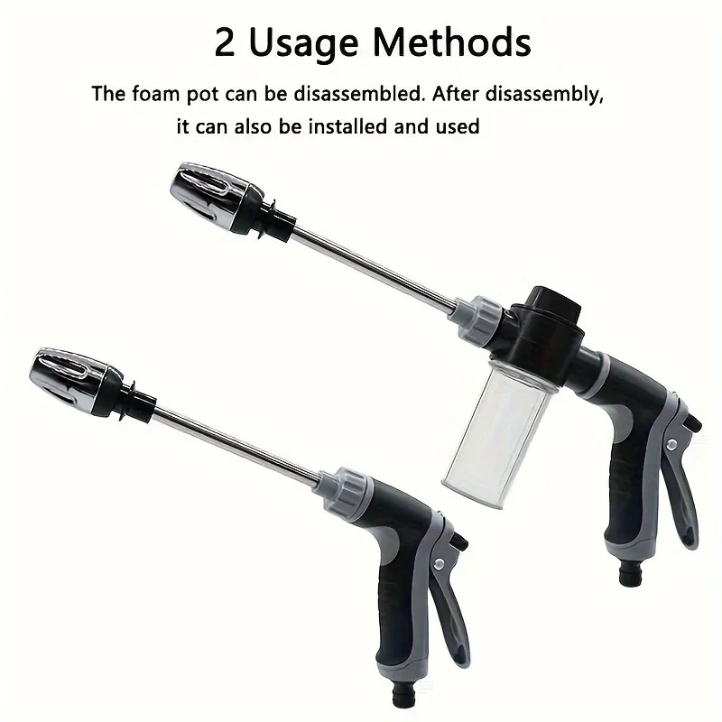 Long Handle High Pressure Car Wash Foam Gun Adjustable Nozzle