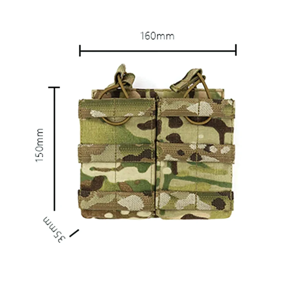 Outdoor Sport Sport Molle 556 Double Mag Pouch  Camo Multi-purpose Outdoor Sport Sport Insert with package