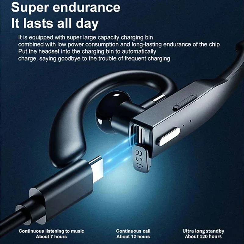 سماعات بلوتوث لاسلكية مع ميكروفون سماعة ENC إلغاء الضوضاء يدوي يتحدث سماعة القيادة الأذنية الأعمال