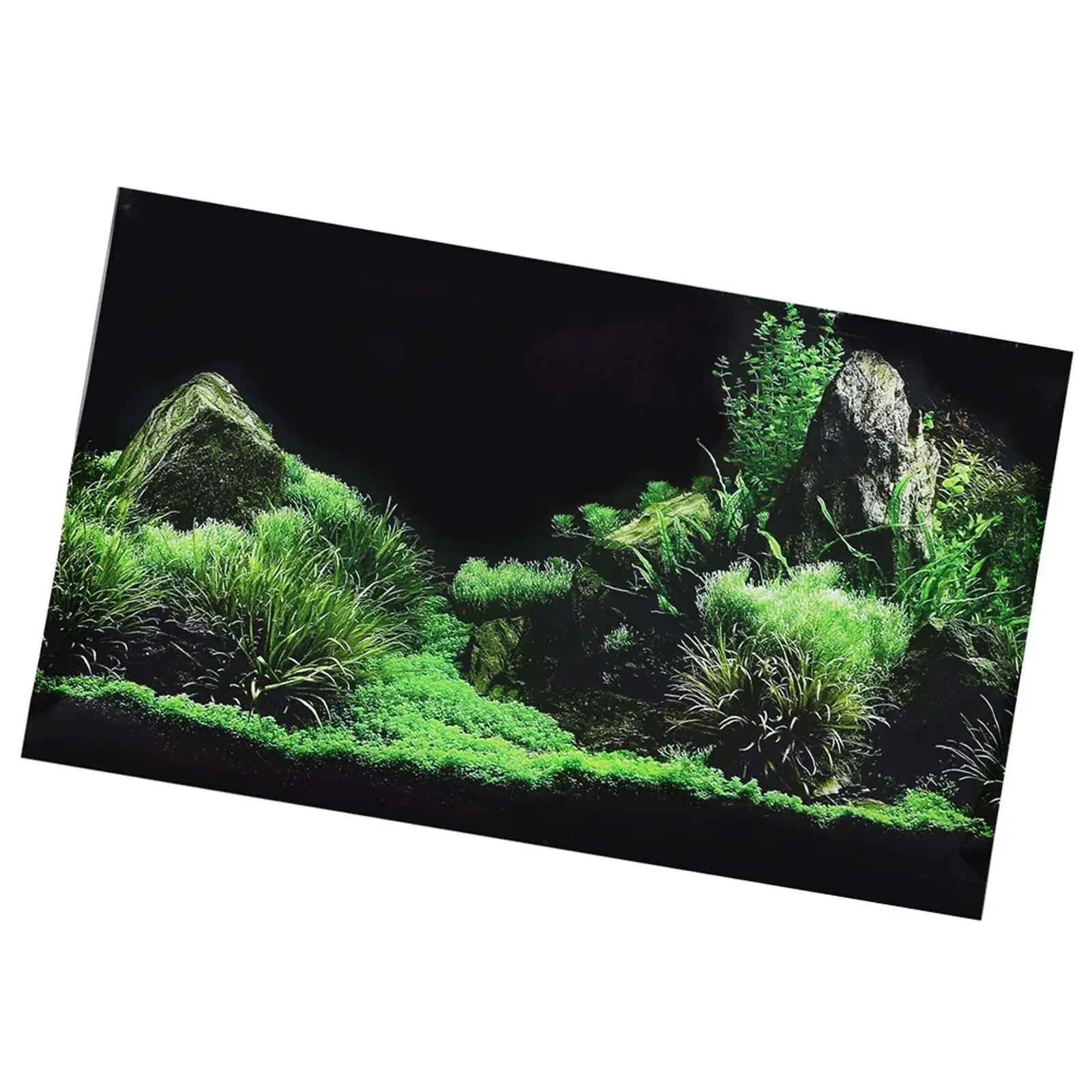 Underwater Seafloor Aquatic Grass Background PVC Sticker for Aquarium Fish Tank Decoration