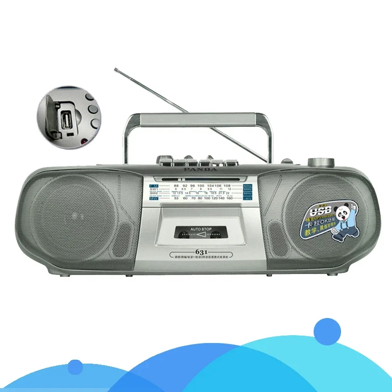 F-539 Stereo Tape Machine Recording Nostalgic Dual Card Recording Cassette Player Old Retro