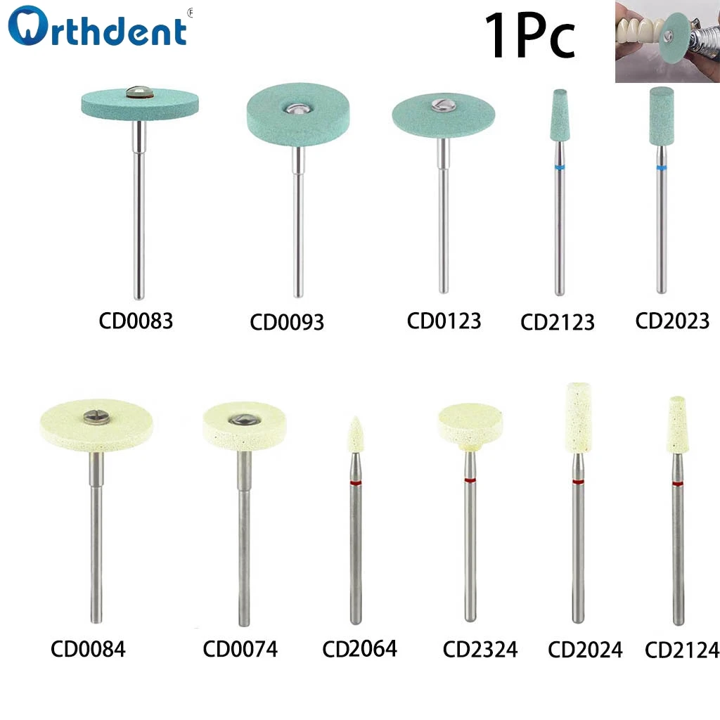 1 szt. Polerka dentystyczna ceramiczny kamień diamentowa głowica szlifierska do polerowania porcelany cyrkonowej korony do polerowania stomatologii