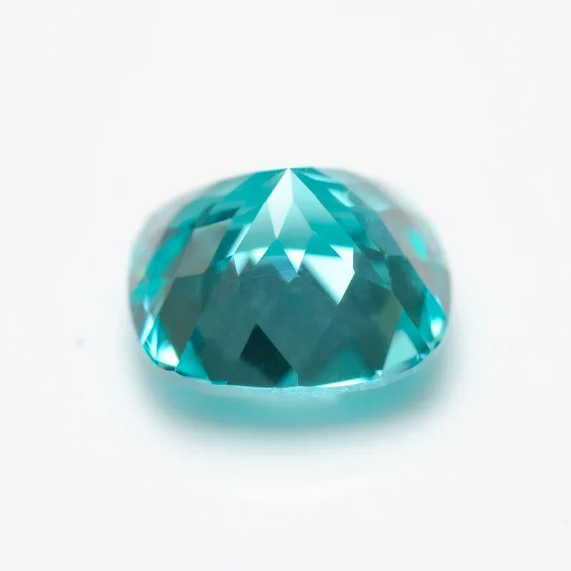 Breloques Paraiba coupées en laboratoire, pierres précieuses de qualité extrêmement brillantes, bague, collier, boucles d'oreilles, matériaux principaux, certificat