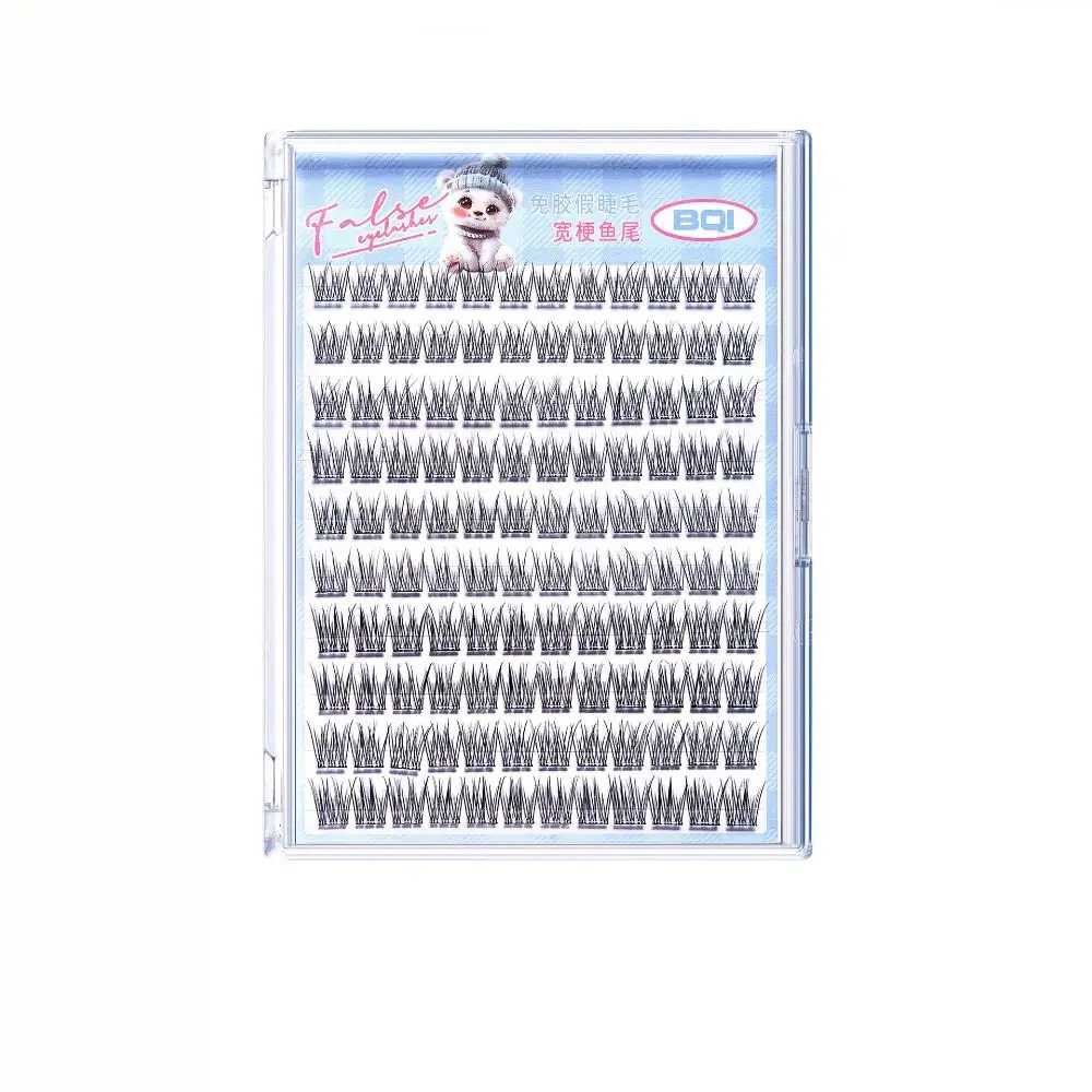 Fashion 5D Glue-Free Fake Lashes Soft 10 Rows Segmented Eyelashes Bundles Resuable DIY Self-adhesive False Eyelashes Party