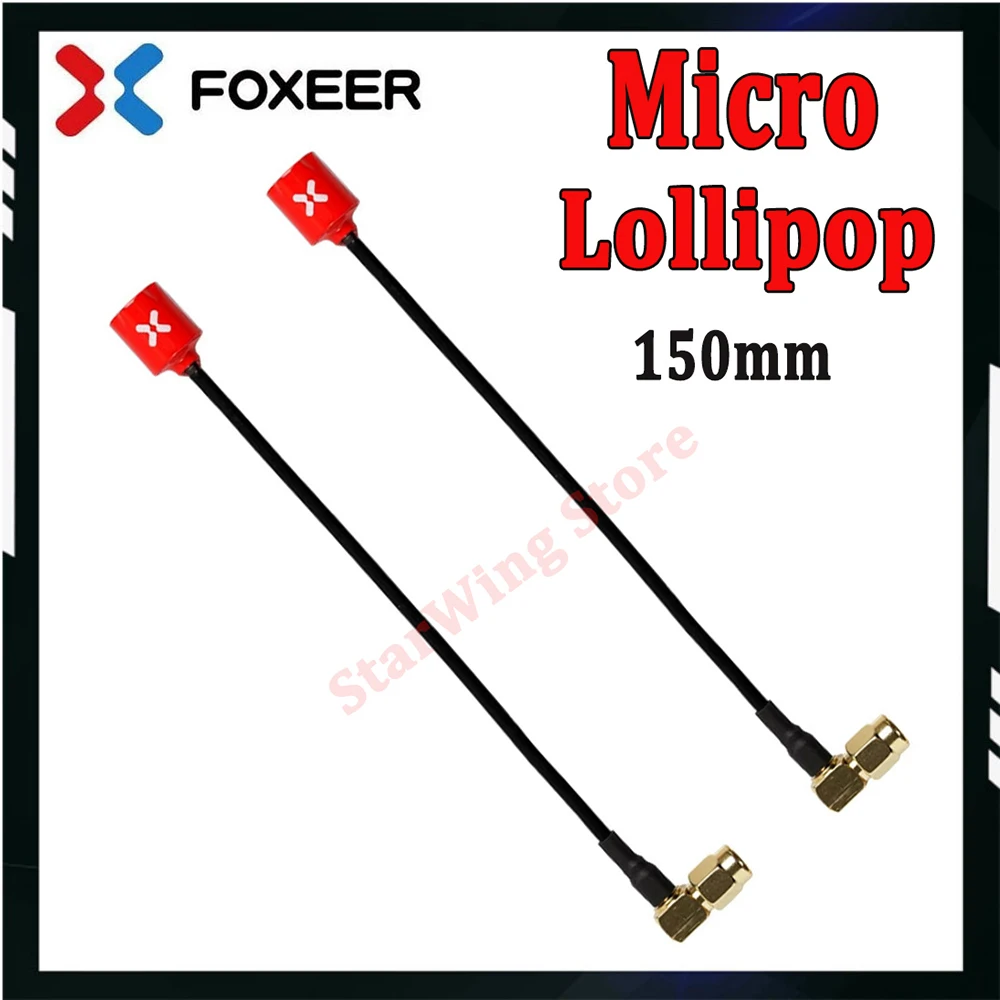 

Foxeer Micro Lollipop 5,7G изображение приемопередающий приемник видеоочки сигнал расширенная антенна длинная версия SMA внутренняя игла