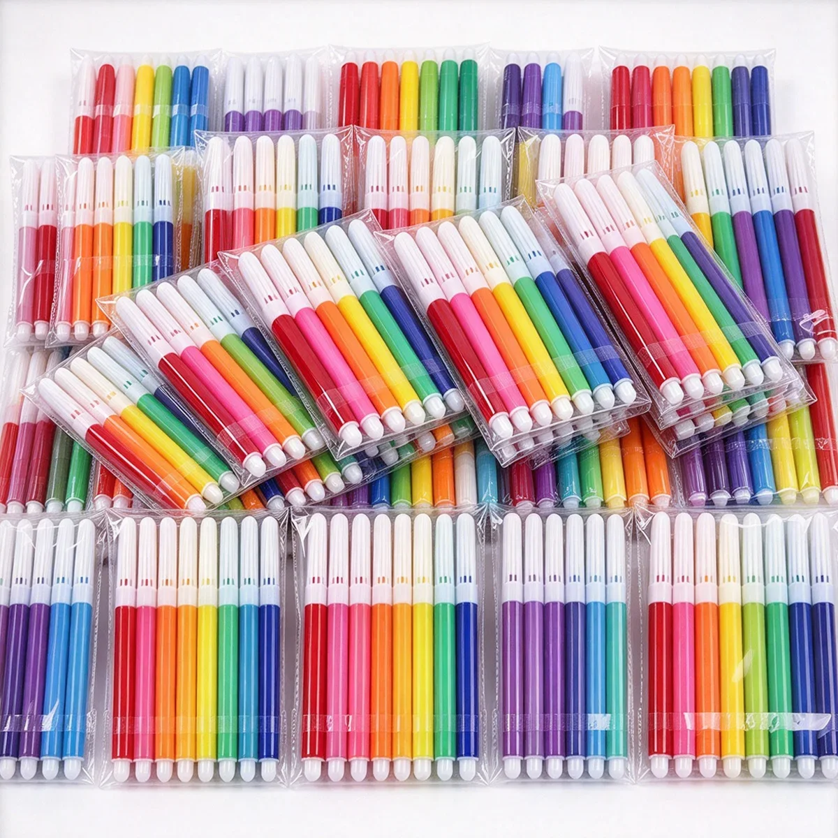 3/4/7/10/20packs Portable Fine Tip Washable Watercolor Pens Vivid Rainbow Colors Christmas Drawing Coloring Art Supply Set ZSY