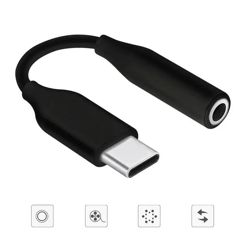 Universal Type C To 3.5 mm Aux Adapter Audio Earphones Cable Converter For Wired Headphones for Samsung Note10/20/S23