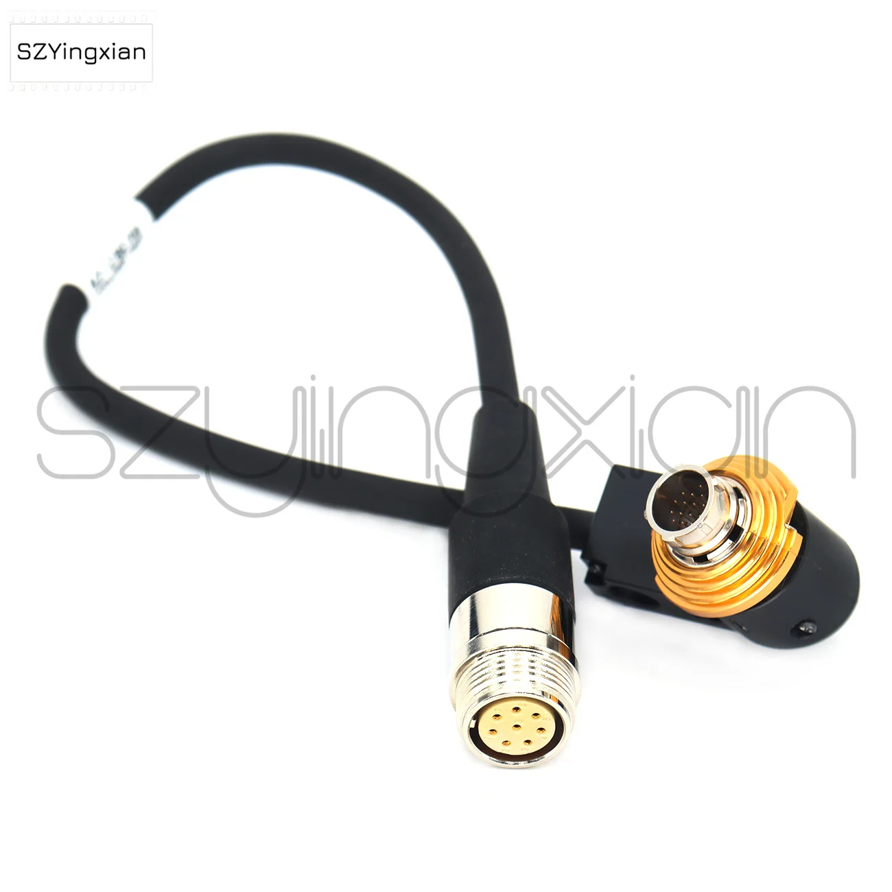 VZ-C8C20 Canon Servo Lens Right Angle 20 Pin Male to Canon 8-pin TAJIMI R03-PB8F Adapter Cable for Servo Zoom Control