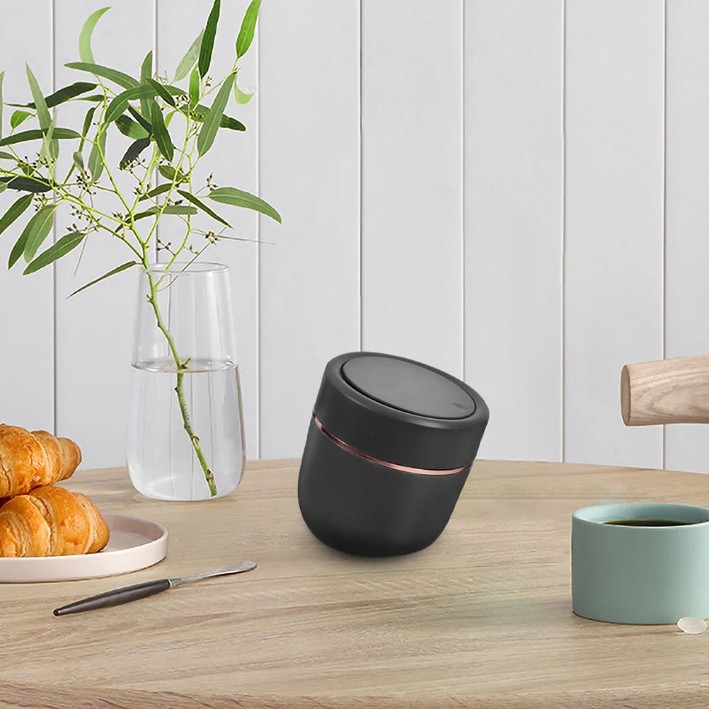 

2Pcs Press Type Trash Can Mini Small Garbage Bin for Desk Bedroom Office Countertop Desktop Use Space Saving Push Lid Design