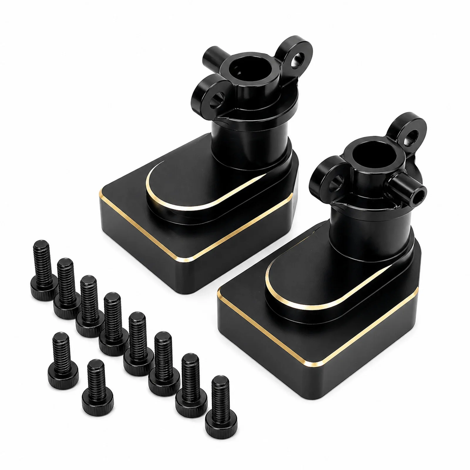 Brass Electrophoresis Rear Axle Cup & Gearbox Housing for MJX 1/12 H12Y H12P RC Car Upgrade Rear Gear Box Housing Parts