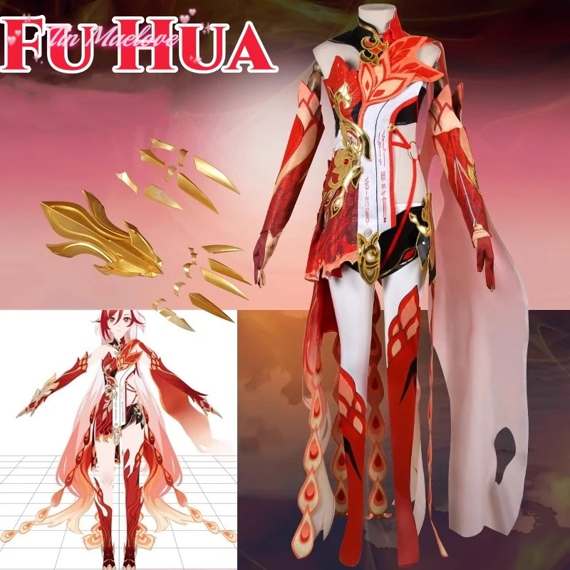 

Fu Hua Anime Game Honkai Impact 3rd Cosplay Costume Clothes Uniform Cosplay Gladiator Warrior Halloween Party Woman Fu Hua