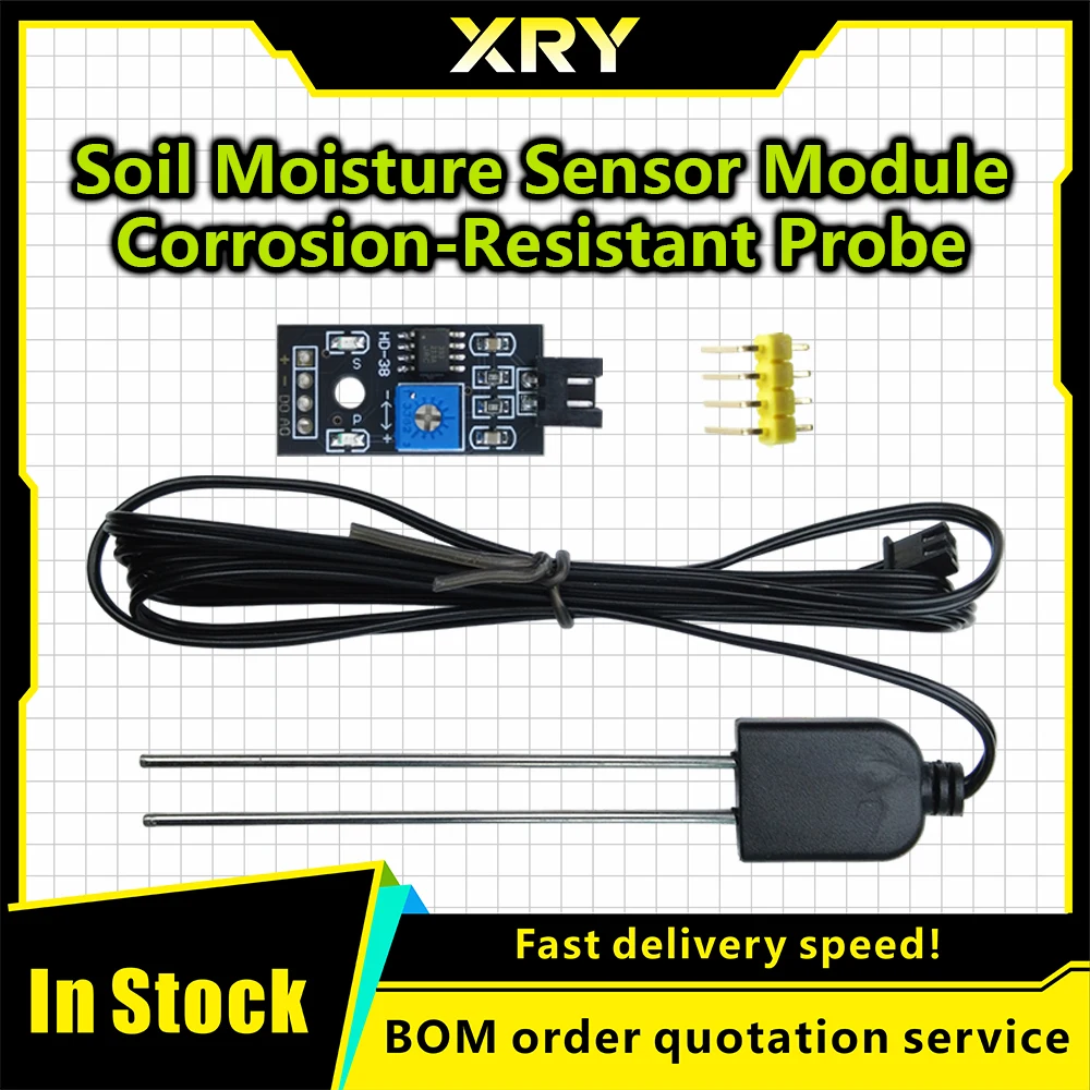 XRY Soil Moisture Sensors  Soil Detector Module Soil Moisture Test Soil Humidity Test Corrosion Resistance Probe for Arduino
