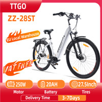 Ttgo ZZ-28ST Electric Bike for Adults 250W E-Mountain Electric Bike for Men 36V20AH Battery, 28 Inch City Tire Electric Bike