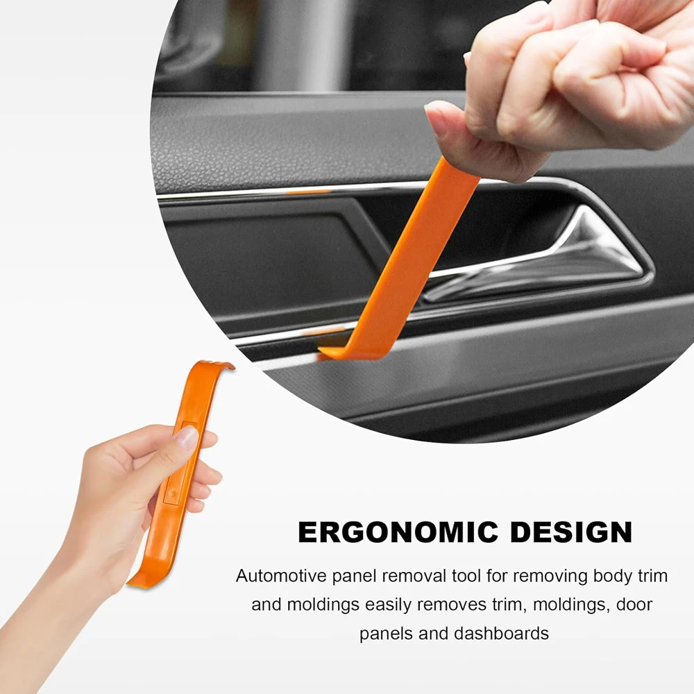 4PCS Orange Internal Plastic Tool Kit For Car Door Audio Pry Board Interior Panel Instrument Panel Fastener Removal Tool view 4