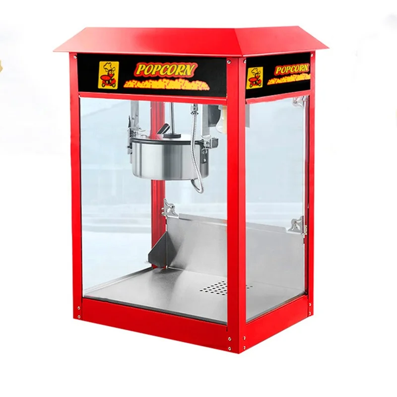 Large Size Popcorn Machine & Cart Custom Branding Electric Machine Popcorn Commercial