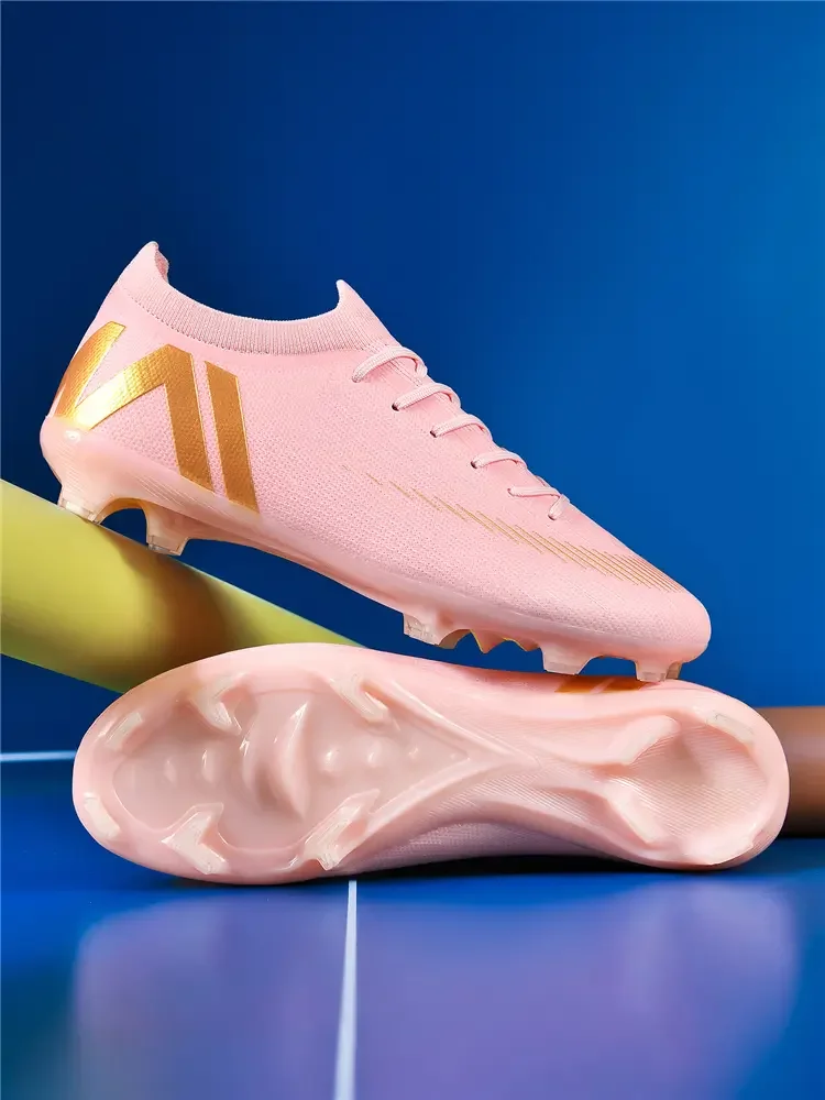

Low Top Breathable Soccer Cleats Thick Shock Cushion Non Slip Sturdy Studs Comfortable Outdoor Lawn Sports Training Shoes