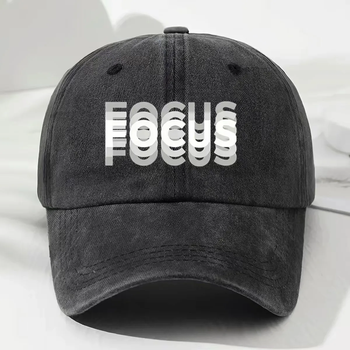 2026 Best-selling fashionable printed baseball cap for men and women, retro distressed wide brimmed hat, outdoor beanie cap