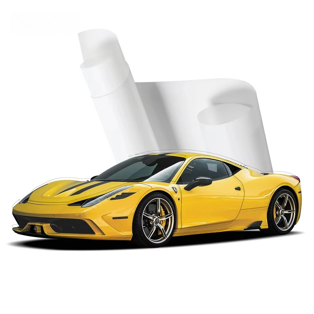 Hot selling：High Stain Resistant Clear TPU Heat Self Healing -yellowing Auto Wrap  Gloss  8.5mil PPF Car Paint Pro