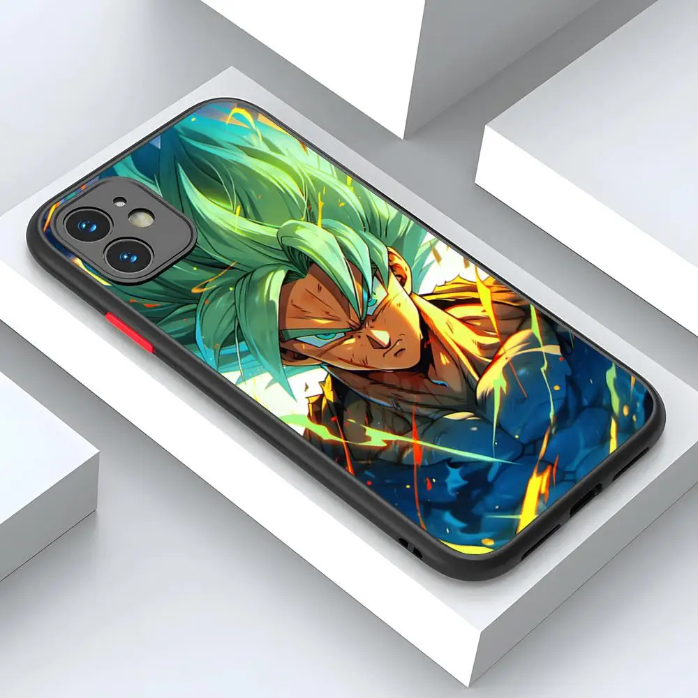 Anime Dragon Balls Saiyan Phone Case Matte Transparent Back For IPhone 16 15 14 13 12 11 Pro Max X XR XS Plus Cover