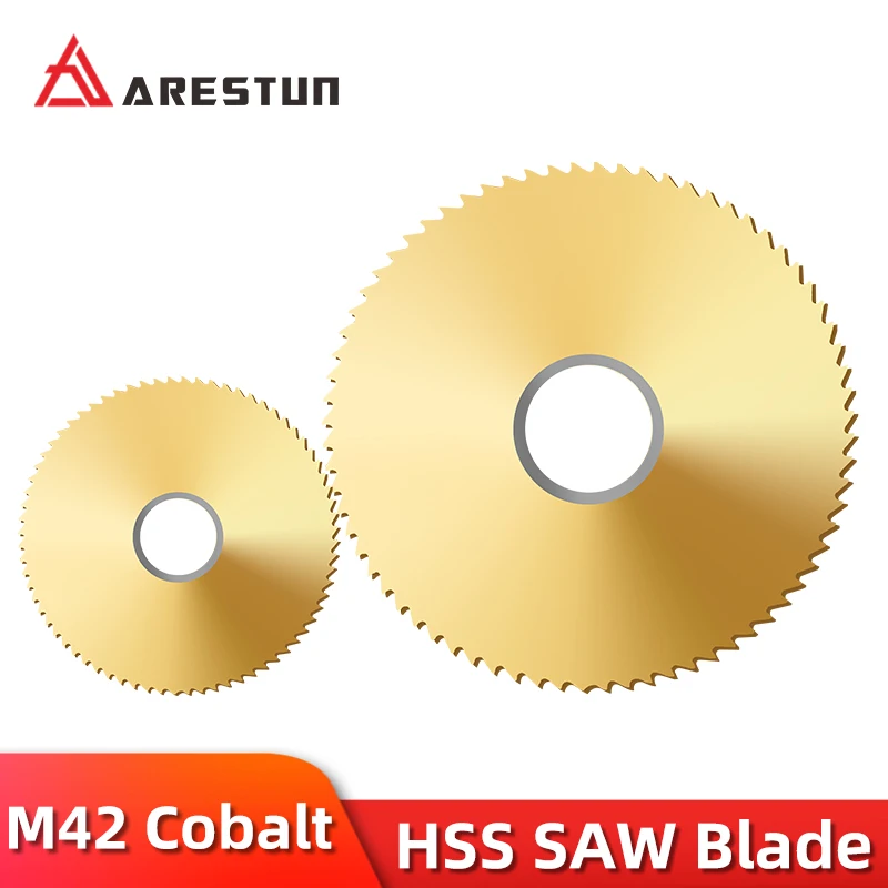 High speed steel circular saw blade, notch milling blade, cobalt-containing titanium plated, outer diameter 40mm-300mm