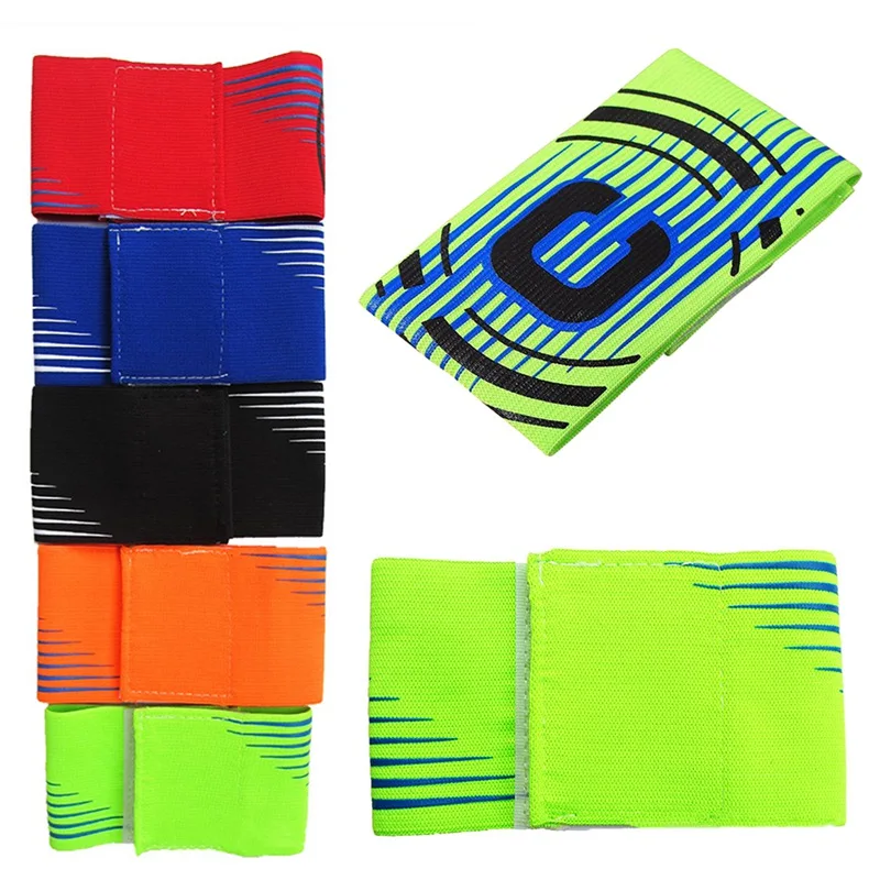 Durable Armband Soccer Football Training Arm Bands Adult Children Captain Sports Bands Team Exercise Breathable Elastic Armbag