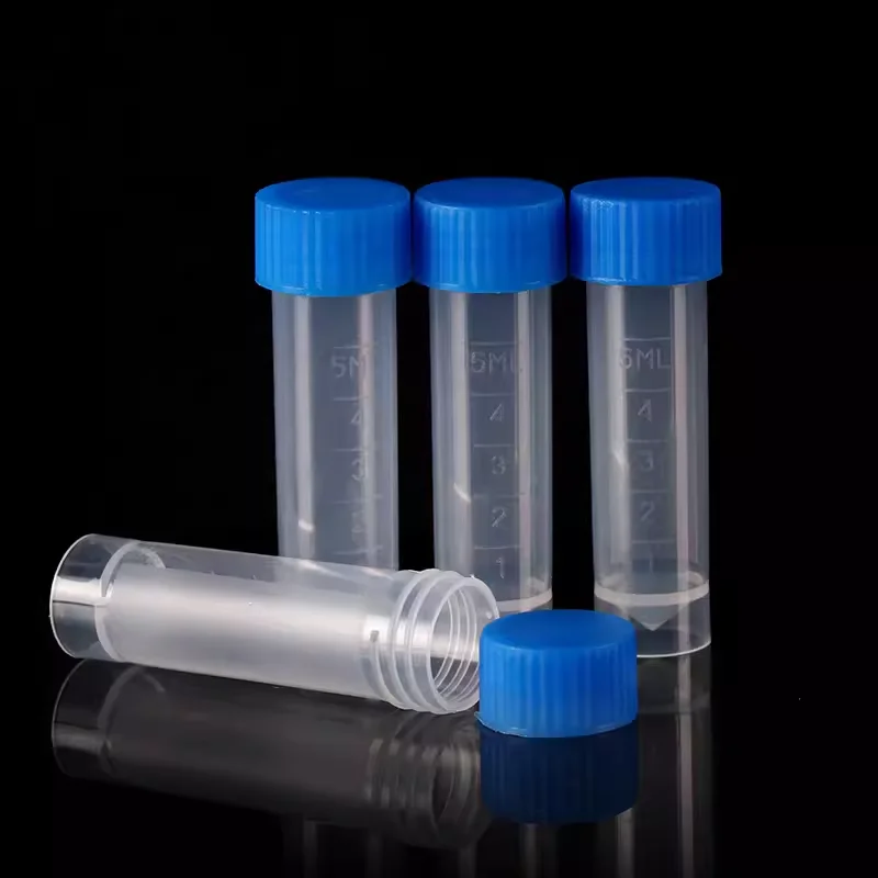 Plastic freezing tube boxed cryovials flat bottom can stand 100 1.8/5ml centrifuge tubes 100 hole freezing tube box