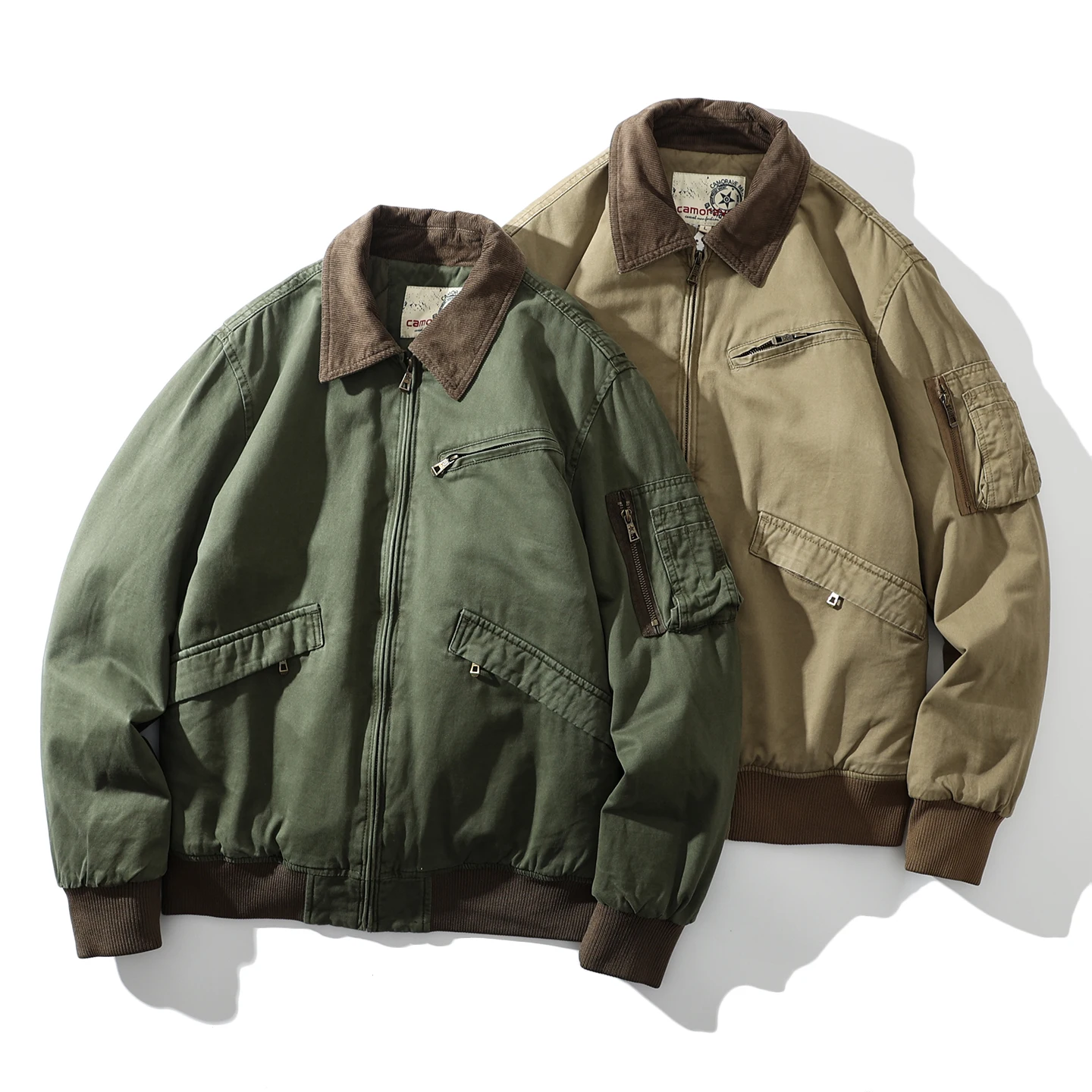 

Хлопковая куртка Trade King Heavy Du для мужчин, теплая куртка Detroit Sle Long Sve, пальто-стойка, повседневная одежда, зимнее пальто