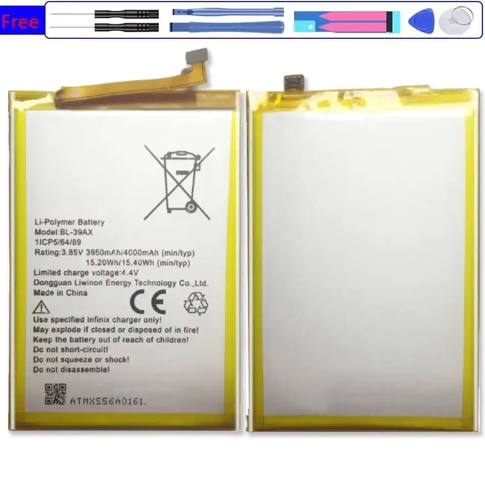 

High Performance 4000Mah For Infinix 4 X557 Mobile Phone Battery Long-Lasting BL-39AX