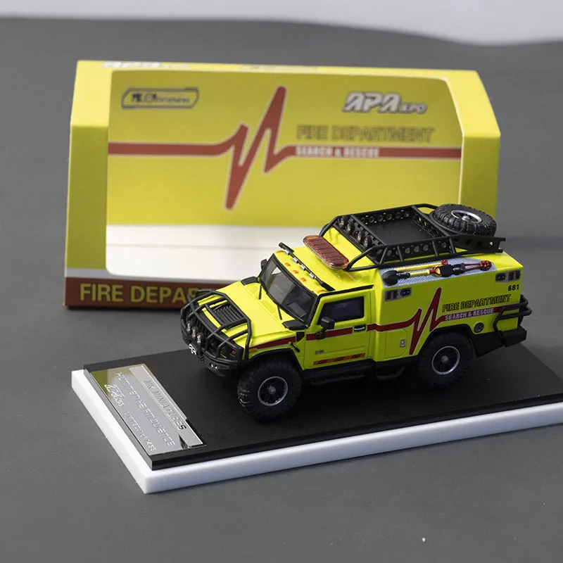 

Литой под давлением MK масштаб 1:64 Hummer скорой помощи Фошань модификация выставка модель автомобиля из сплава Коллекционная игрушка подарок сувенирный дисплей